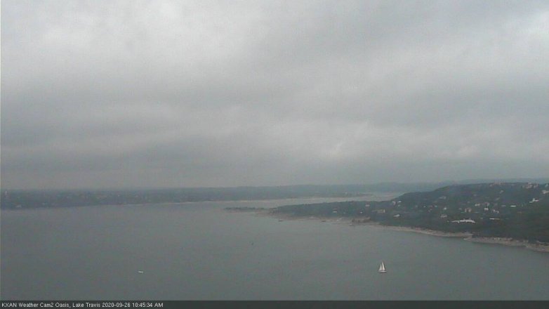 Lake Travis webcam, September 26, 2020 10:45 AM CT