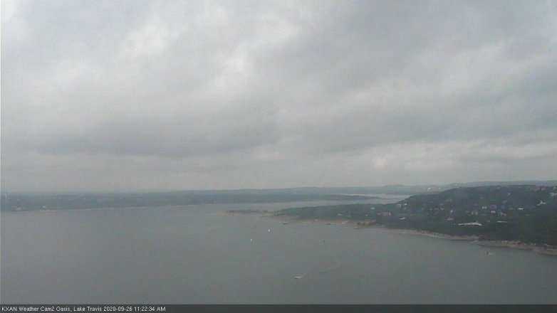 Lake Travis webcam, September 26, 2020 11:25 AM CT