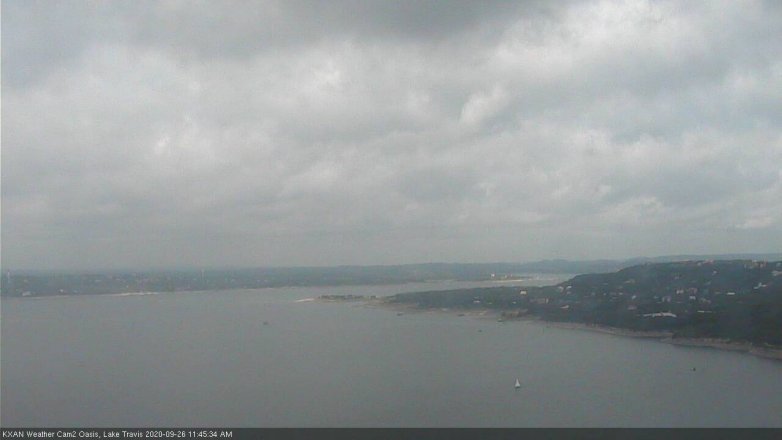 Lake Travis webcam, September 26, 2020 11:45 AM CT