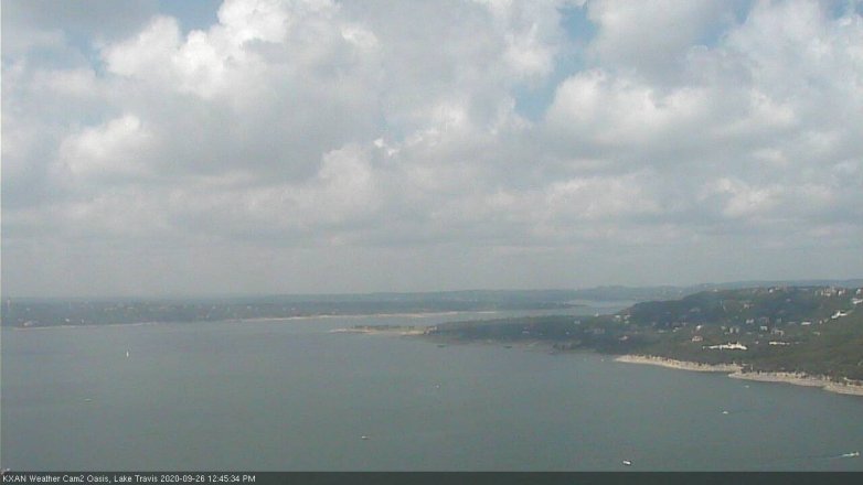 Lake Travis webcam, September 26, 2020 12:45 PM CT