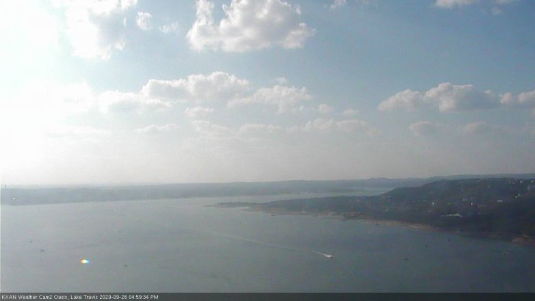 Lake Travis webcam, September 26, 2020 5:00 PM CT