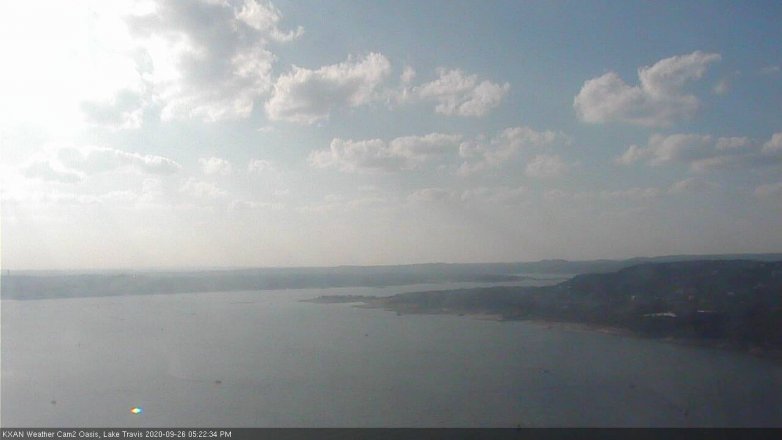 Lake Travis webcam, September 26, 2020 5:25 PM CT