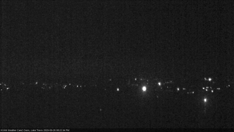 Lake Travis webcam, September 26, 2020 8:25 PM CT