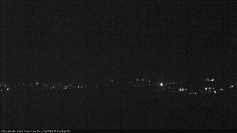 Lake Travis webcam, September 26, 2020 9:45 PM CT