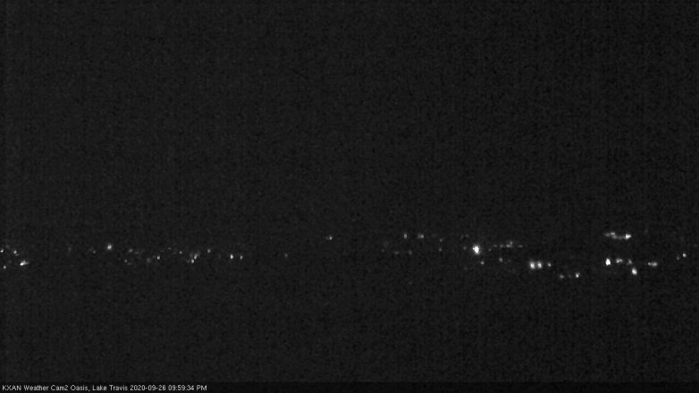 Lake Travis webcam, September 26, 2020 10:00 PM CT