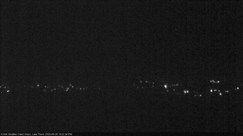 Lake Travis webcam, September 26, 2020 10:25 PM CT