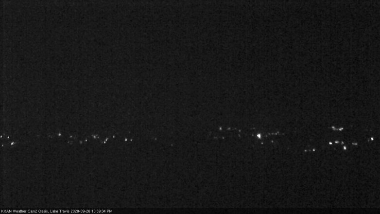 Lake Travis webcam, September 26, 2020 11:00 PM CT