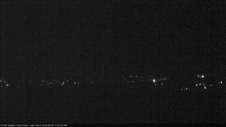 Lake Travis webcam, September 26, 2020 11:25 PM CT