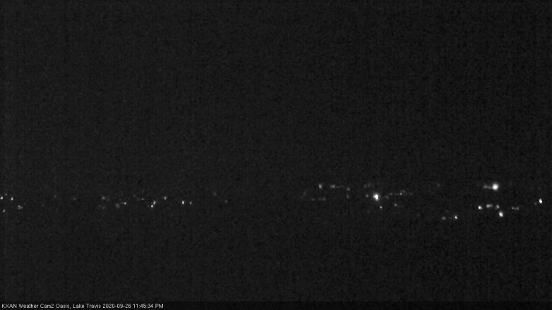 Lake Travis webcam, September 26, 2020 11:45 PM CT
