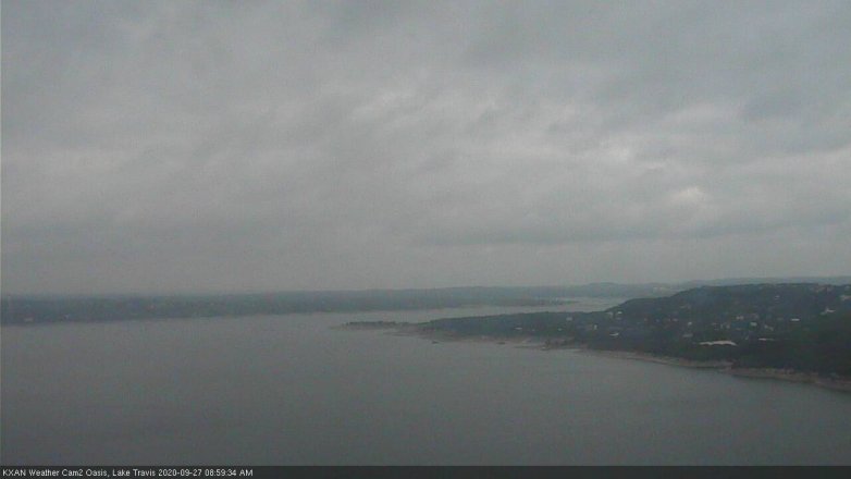 Lake Travis webcam, September 27, 2020 9:00 AM CT