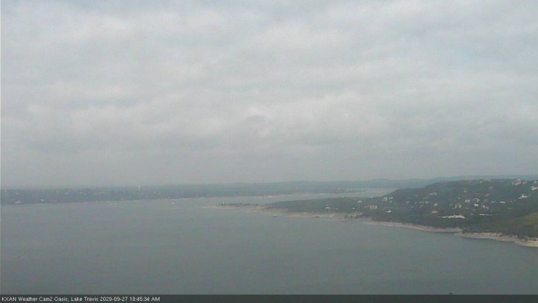 Lake Travis webcam, September 27, 2020 10:45 AM CT