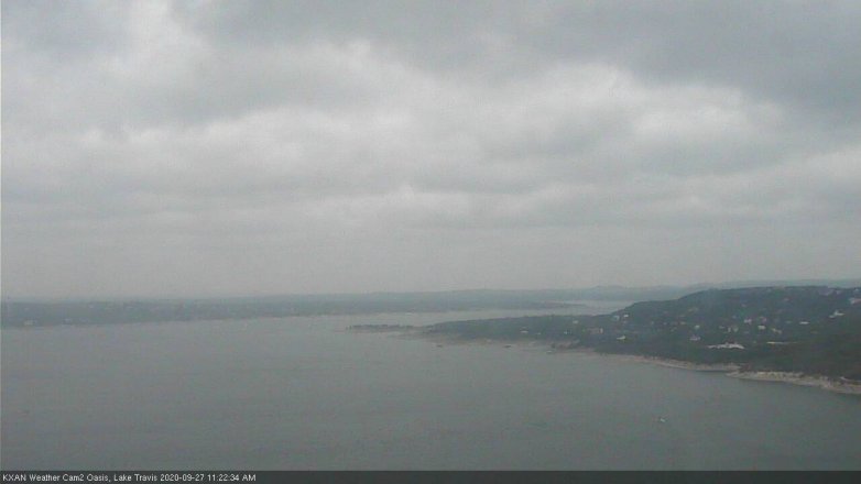 Lake Travis webcam, September 27, 2020 11:25 AM CT