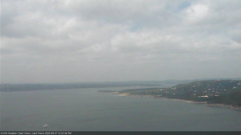 Lake Travis webcam, September 27, 2020 12:25 PM CT