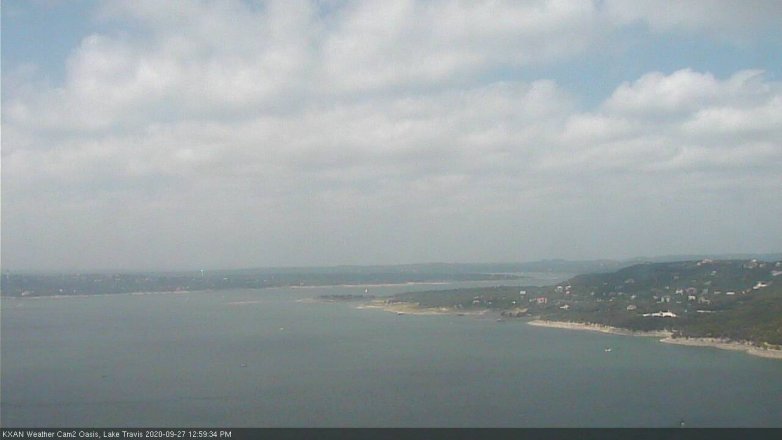 Lake Travis webcam, September 27, 2020 1:00 PM CT