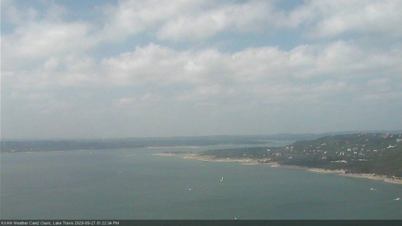 Lake Travis webcam, September 27, 2020 1:25 PM CT