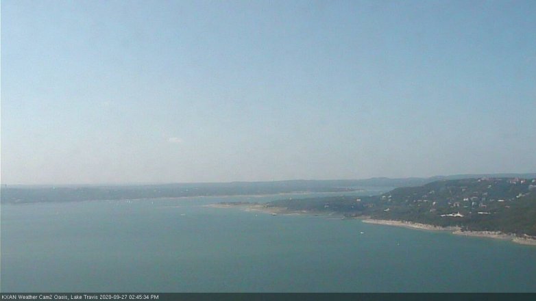 Lake Travis webcam, September 27, 2020 2:45 PM CT