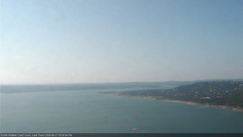 Lake Travis webcam, September 27, 2020 4:00 PM CT