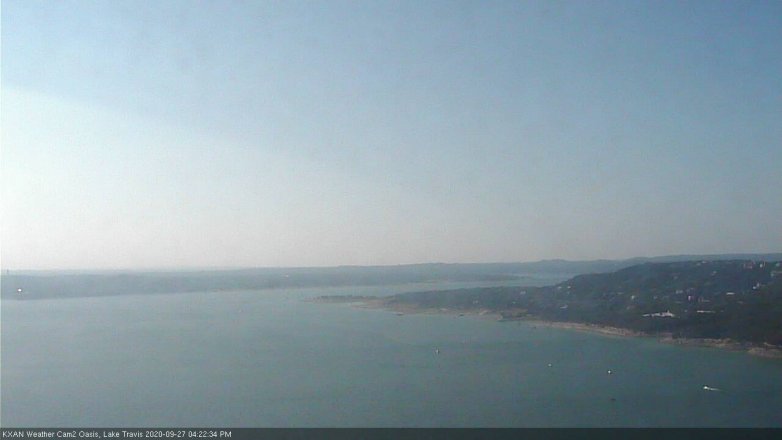 Lake Travis webcam, September 27, 2020 4:25 PM CT