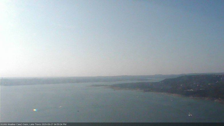 Lake Travis webcam, September 27, 2020 5:00 PM CT