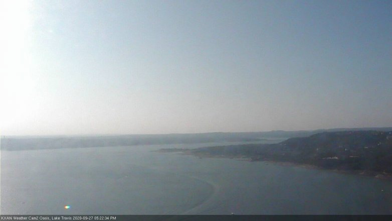 Lake Travis webcam, September 27, 2020 5:25 PM CT