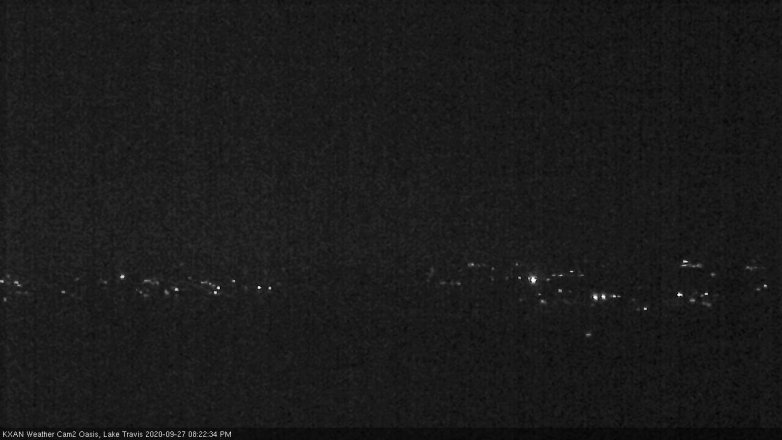 Lake Travis webcam, September 27, 2020 8:25 PM CT