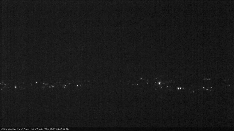 Lake Travis webcam, September 27, 2020 9:45 PM CT