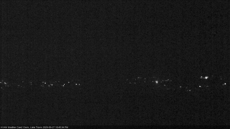 Lake Travis webcam, September 27, 2020 10:45 PM CT