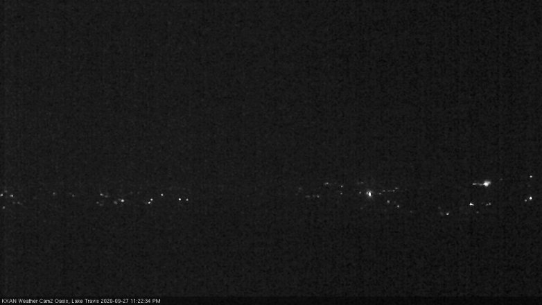 Lake Travis webcam, September 27, 2020 11:25 PM CT