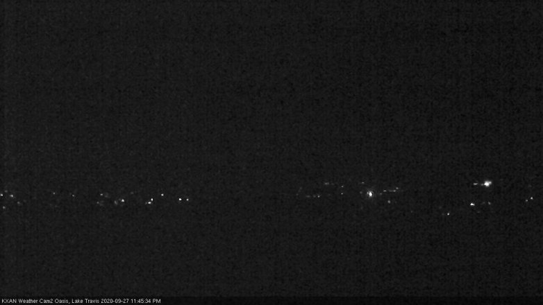 Lake Travis webcam, September 27, 2020 11:45 PM CT