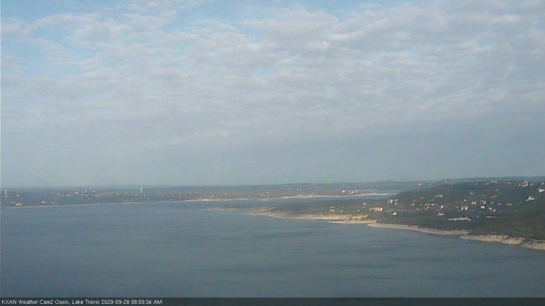 Lake Travis webcam, September 28, 2020 9:00 AM CT