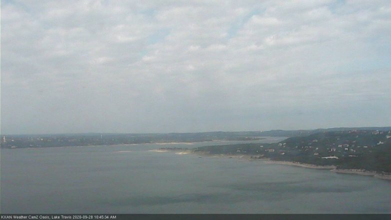 Lake Travis webcam, September 28, 2020 10:45 AM CT