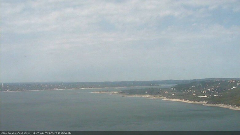 Lake Travis webcam, September 28, 2020 11:45 AM CT