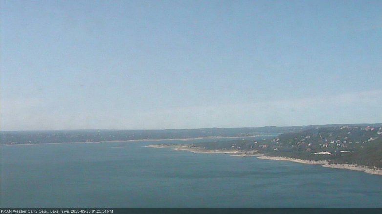 Lake Travis webcam, September 28, 2020 1:25 PM CT