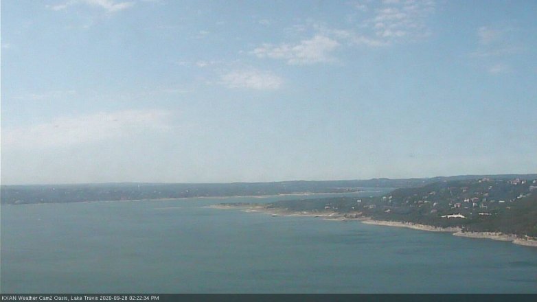 Lake Travis webcam, September 28, 2020 2:25 PM CT