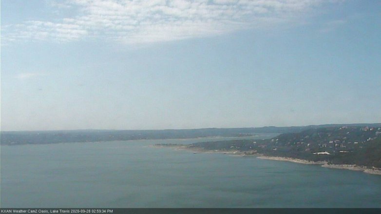 Lake Travis webcam, September 28, 2020 3:00 PM CT
