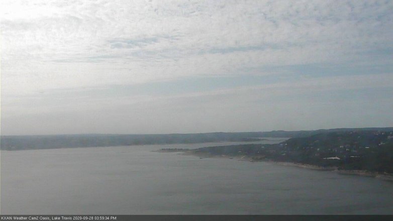 Lake Travis webcam, September 28, 2020 4:00 PM CT