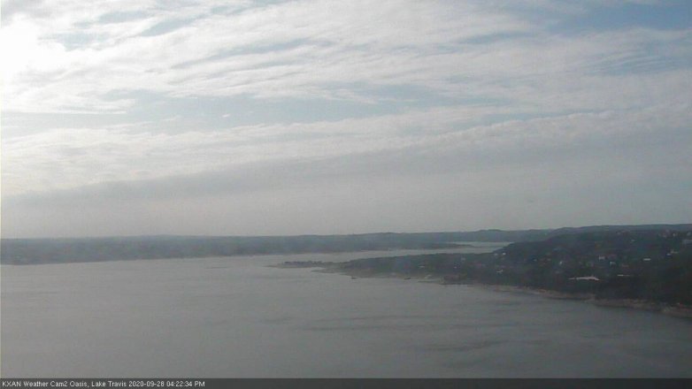 Lake Travis webcam, September 28, 2020 4:25 PM CT