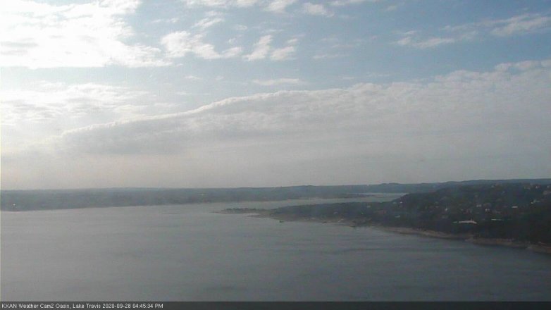 Lake Travis webcam, September 28, 2020 4:45 PM CT