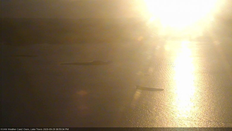 Lake Travis webcam, September 28, 2020 7:00 PM CT