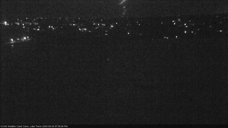 Lake Travis webcam, September 28, 2020 8:00 PM CT