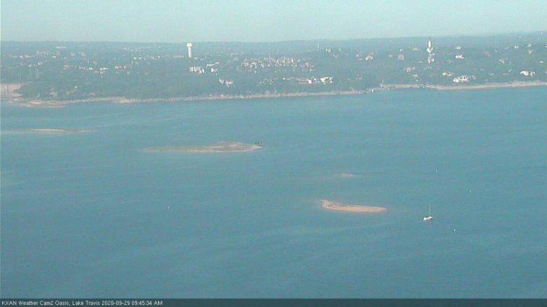 Lake Travis webcam, September 29, 2020 9:45 AM CT