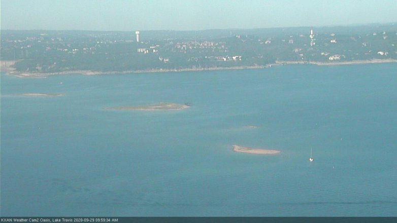 Lake Travis webcam, September 29, 2020 10:00 AM CT