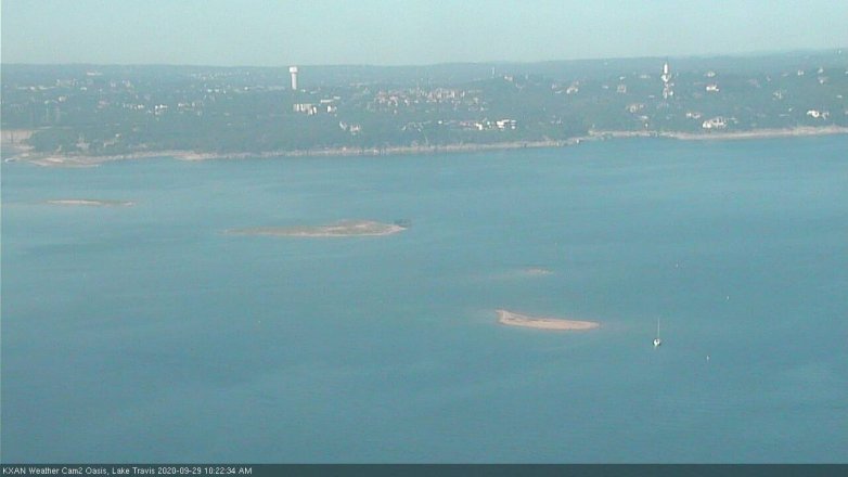 Lake Travis webcam, September 29, 2020 10:25 AM CT