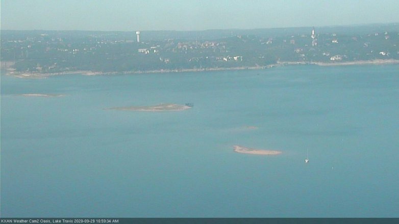 Lake Travis webcam, September 29, 2020 11:00 AM CT