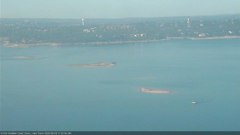 Lake Travis webcam, September 29, 2020 11:25 AM CT