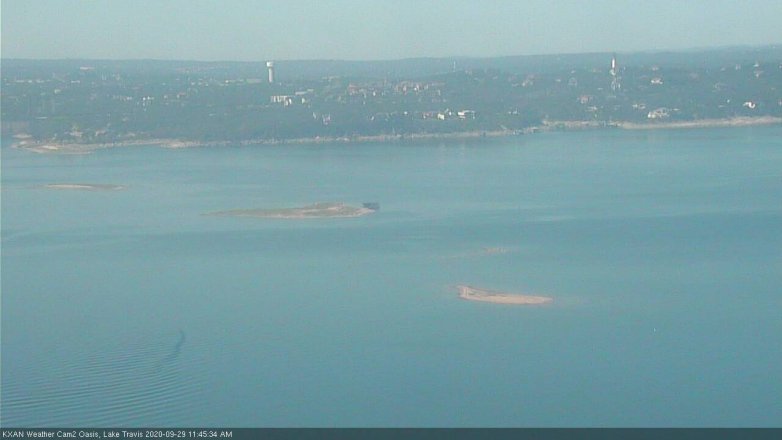Lake Travis webcam, September 29, 2020 11:45 AM CT