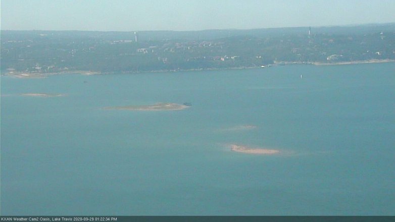 Lake Travis webcam, September 29, 2020 1:25 PM CT
