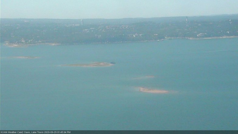 Lake Travis webcam, September 29, 2020 1:45 PM CT