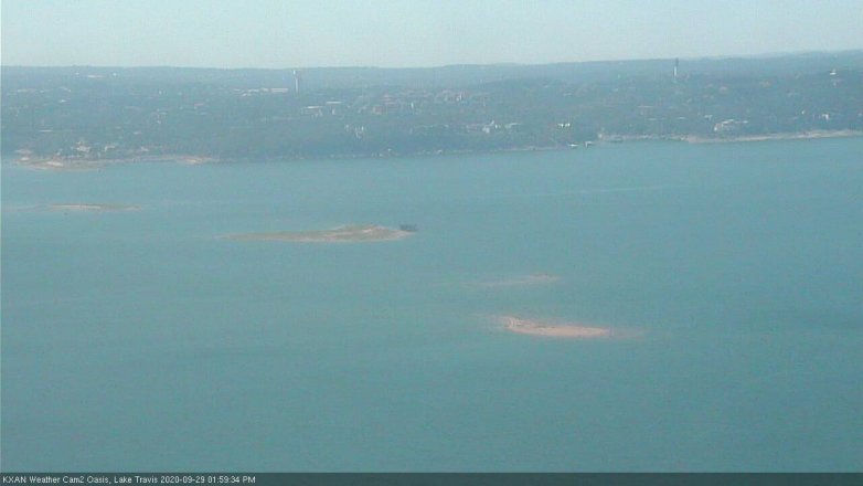 Lake Travis webcam, September 29, 2020 2:00 PM CT