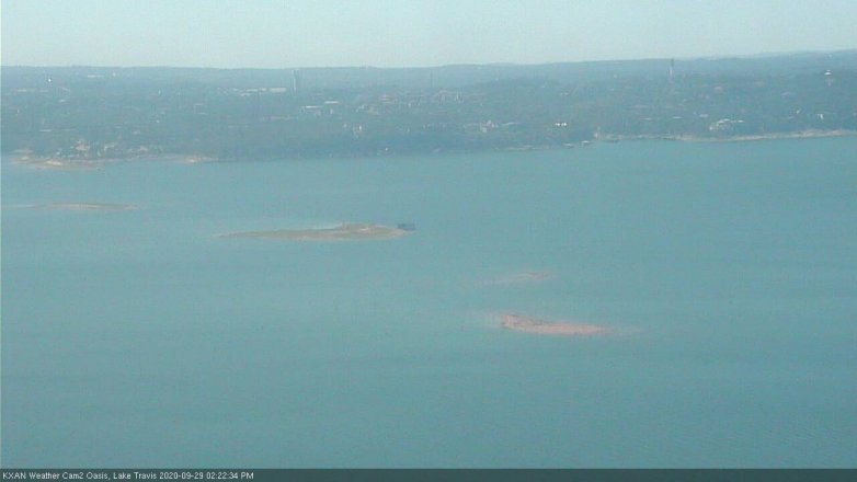 Lake Travis webcam, September 29, 2020 2:25 PM CT
